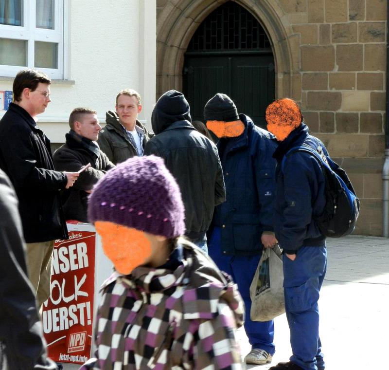 NPD-Infostand Heilbronn 16.3.2013