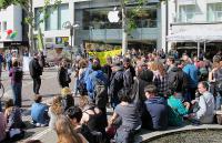 Protest vor Applestore