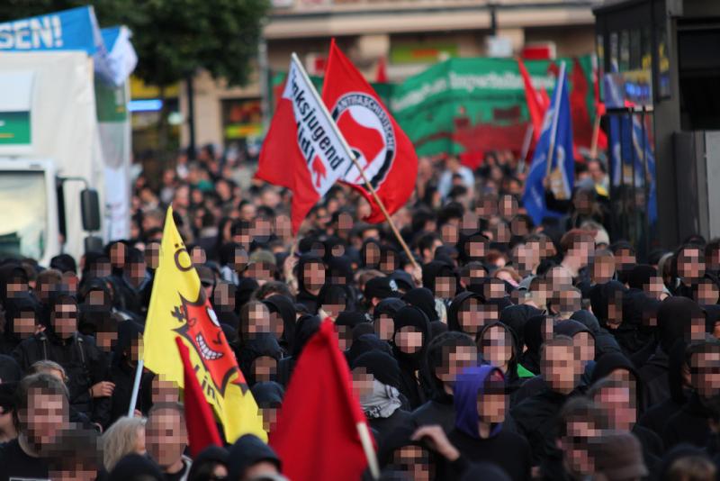 Demo "IMK auflösen" in Frankfurt am Main (Foto: Anarchistische Gruppe Freiburg)