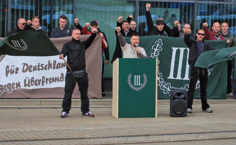 18. April 2015 -  Teilnahme an einer Demonstration in Brandenburg / Havel