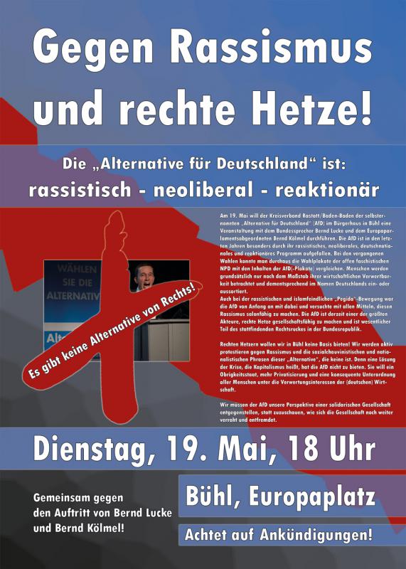 Gegen rechte Hetze Plakat