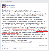 BILD 1: Beschreibung der Gruppe, verfasst von "Betty Snyder"