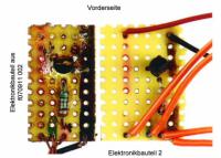 Passspuren doch nicht nachweisbar? Selbstgebautes Elektronikbauteil aus dem Zündmechanismus der Bombe und Elektronikbauteil, bei K.S. beschlagnahmt.