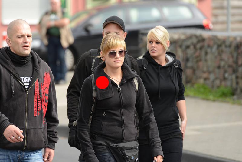 Felicitas Meyer (Hannover) auf Nazidemo in Wuppertal I