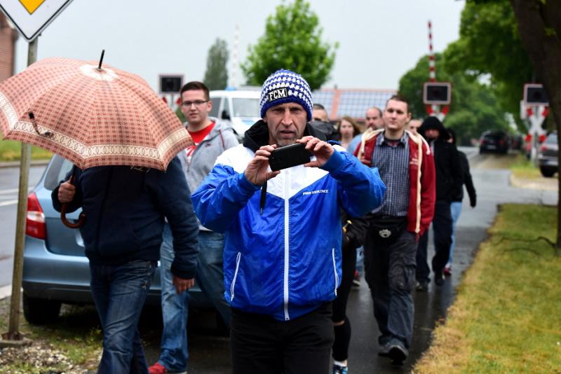 Holger Weidner bei einer Demonstration von "Die Rechte"