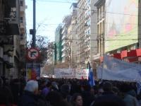 Demo auf der Straße des 28 Oktober