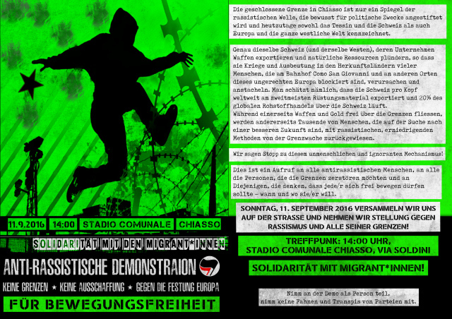 Antirassistische Demo in Chiasso