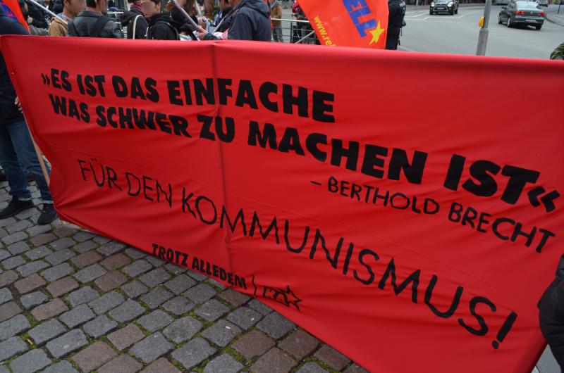 1.Mai Vordemo in Köln-Mülheim (3)