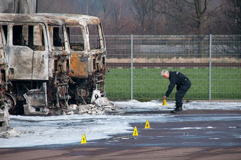 Leipzig: Bundeswehr LKW ausgebrannt