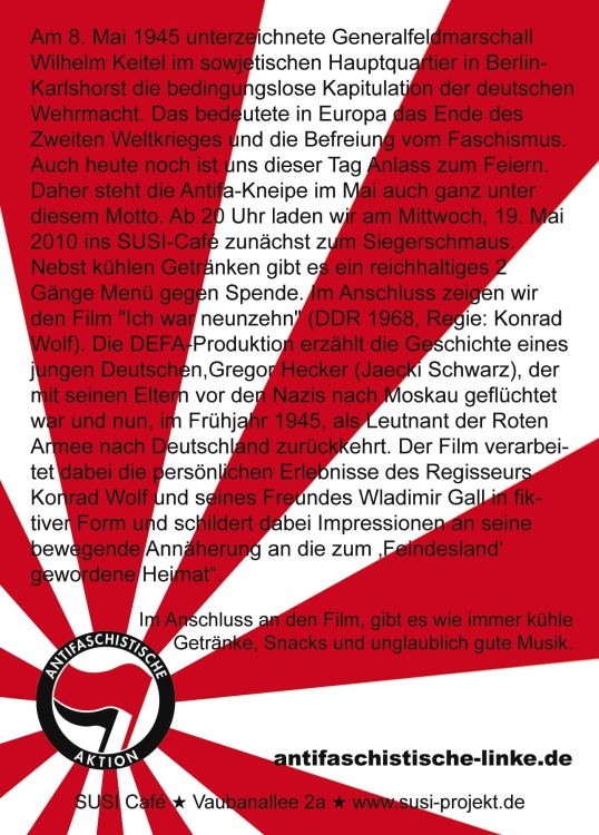 Flyer Rückseite