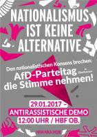 Mobiplakat - "AfD"-Landesparteitag in Oberhausen