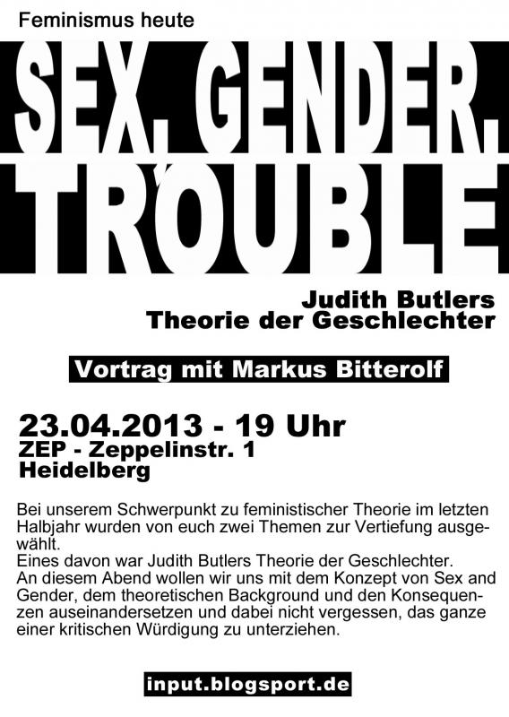 Sex, Gender, Trouble