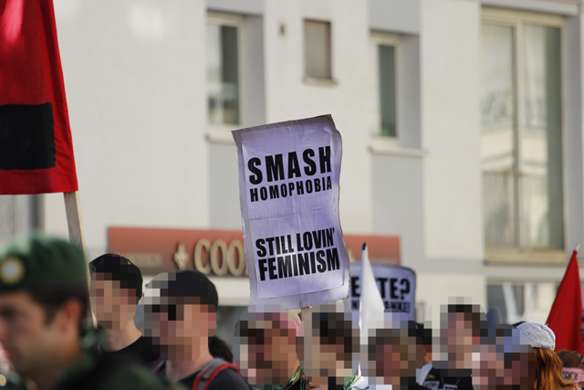 smash homophobia - still lovin' feminism!