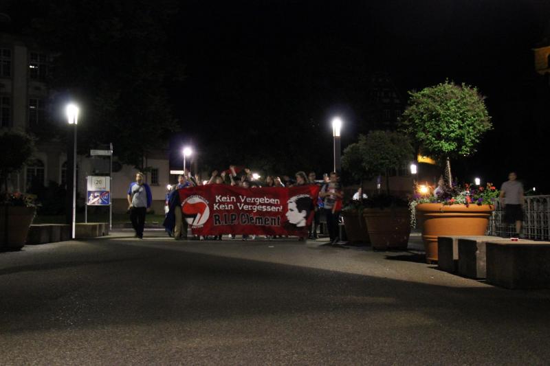 Spontandemo in Esslingen am vergangenen Freitag