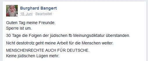 Screenshot von Burghard Bangert