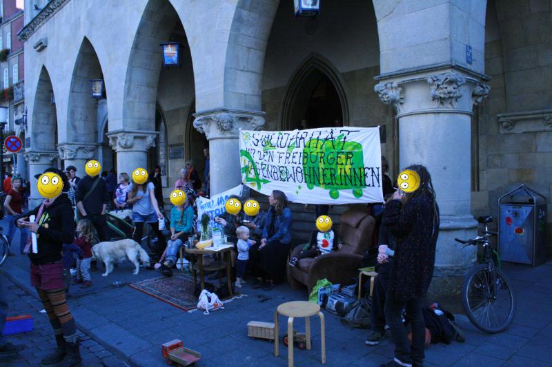 Solidaritätskundgebung mit Sand im Getriebe 1