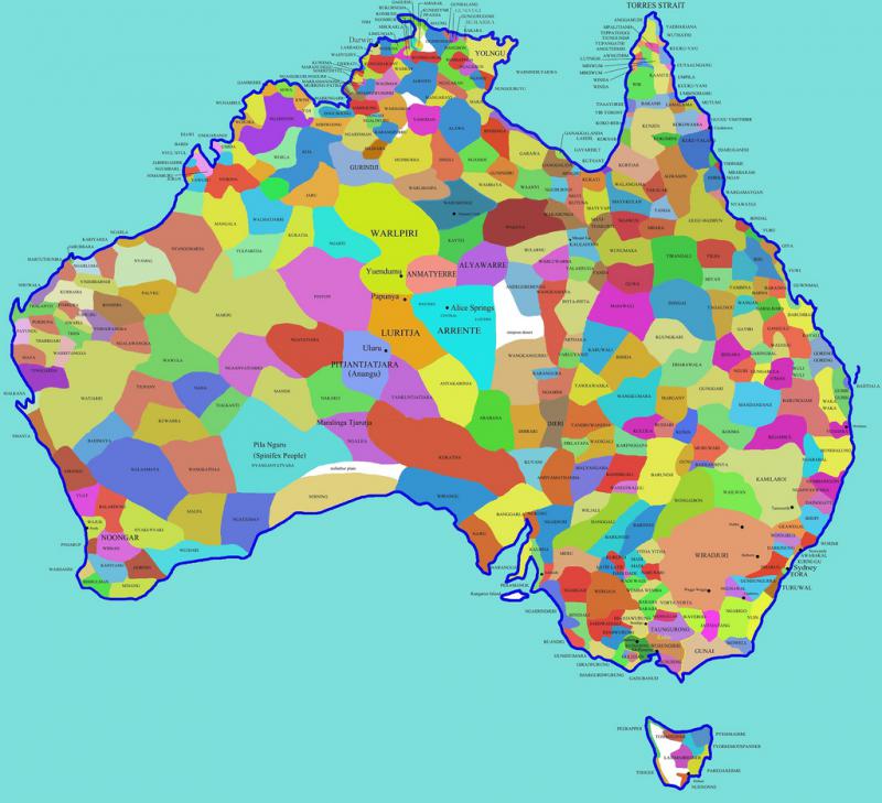 Aboriginal tribal map