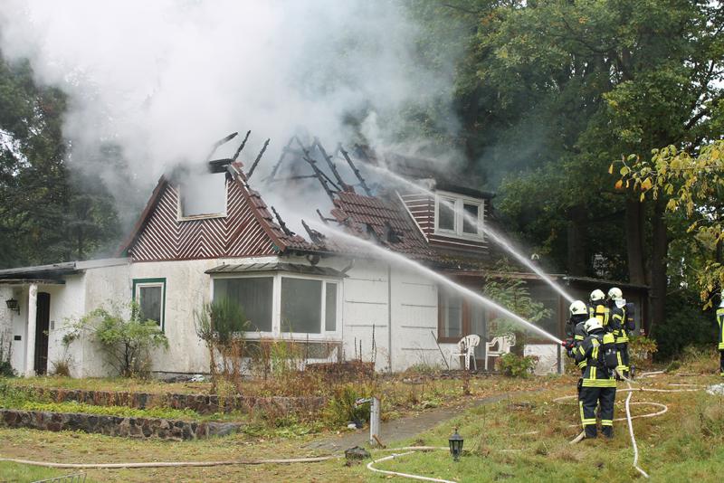 Feuer in geplanter Flüchtlingsunterkunft