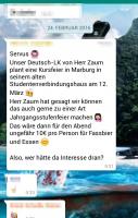 Ankündigung Party Whatsapp