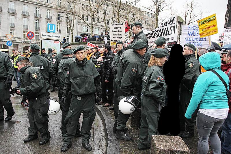 Auseinandersetzung bei Demo der „besorgten Eltern“ 13