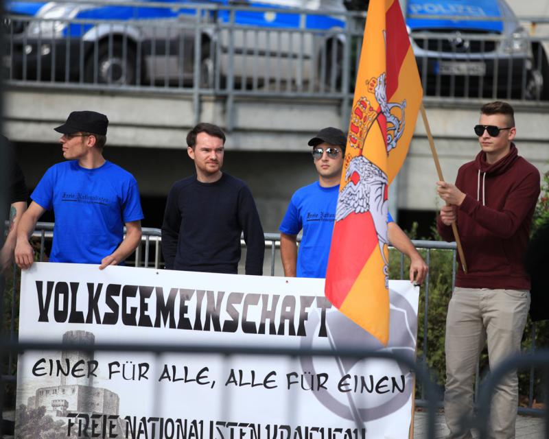 Transparent der Dorfnazis von den FN Kraichgau