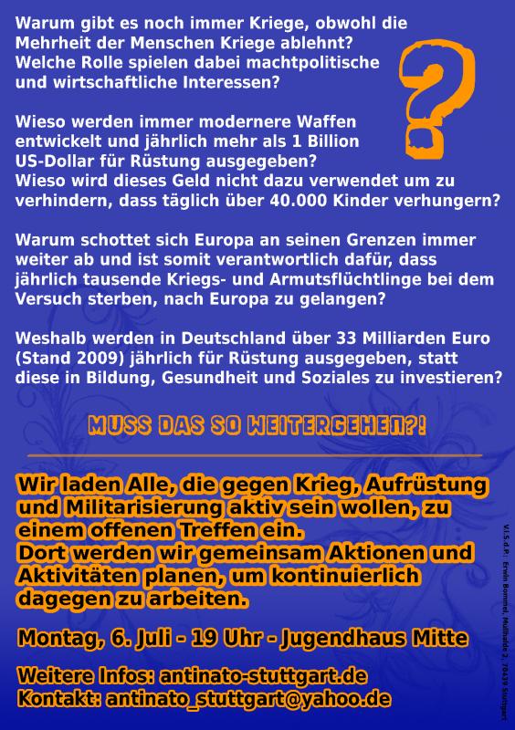 Einladungsflyer Hinten