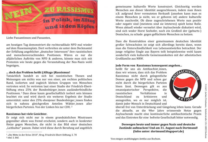 (12) Antifa Flyer