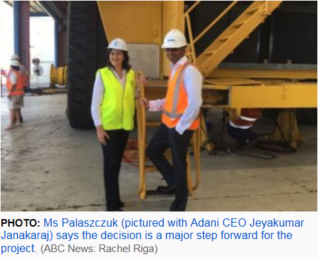  Paluszcuk with Adani representative