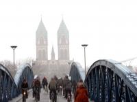 Raddemo auf der Blauen Brücke