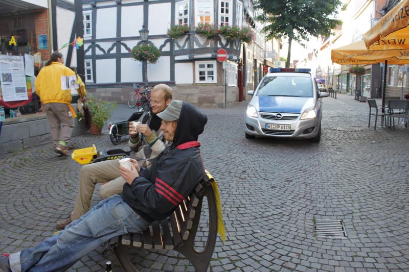 Die Polizei kommt