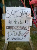 Samstag Kundgebung Berlin - 15:30 US Botschaft, Pariser Platz/Brandenburger Tor