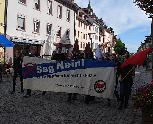 Sponti im Anschluss der Proteste