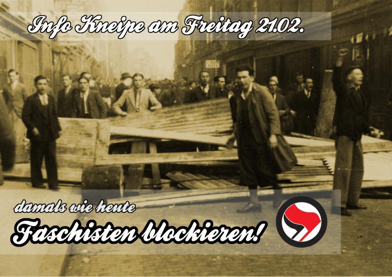 Banner dresden 2014 - faschisten blockieren