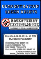 Demonstration gegen Lithographix