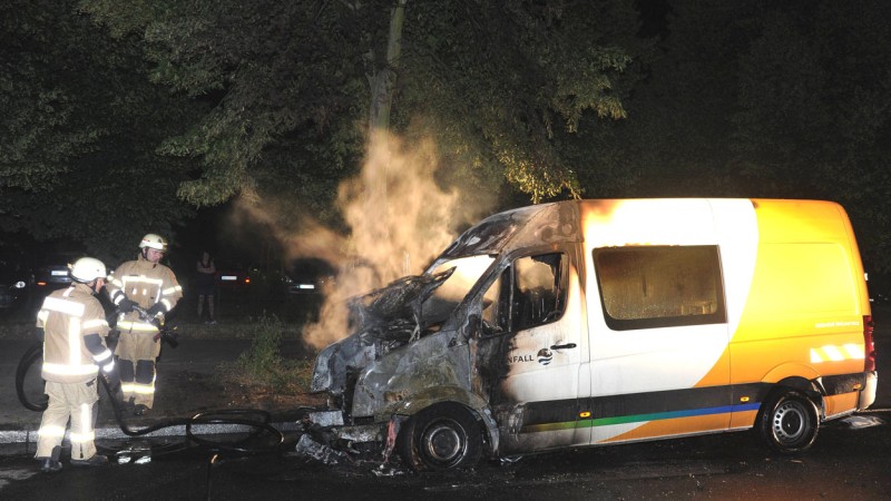 Ein politisches Motiv für die Brandstiftung sei nicht auszuschließen, so die Polizei