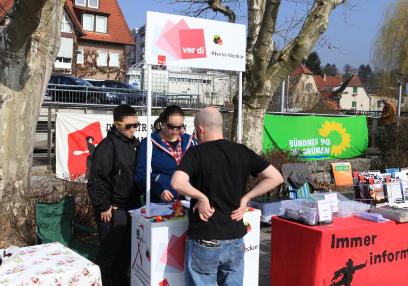 Am Stand von Verdi