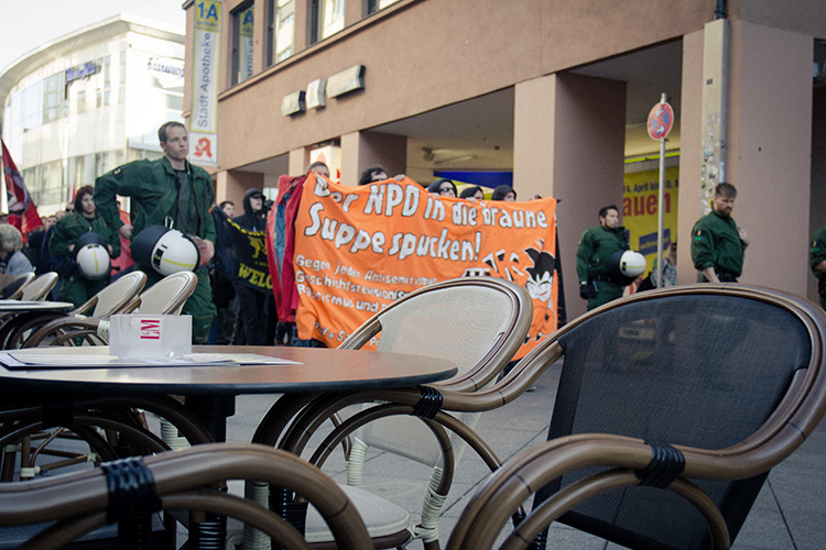 Spontandemo Saarbrücken (7) - Bahnhofstraße/Dudweilerstraße