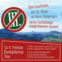 Antifaschistische Kundgebungstour im Kreis Göppingen