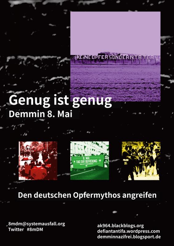 Demmin 08. Mai 2017 – Genug ist genug!