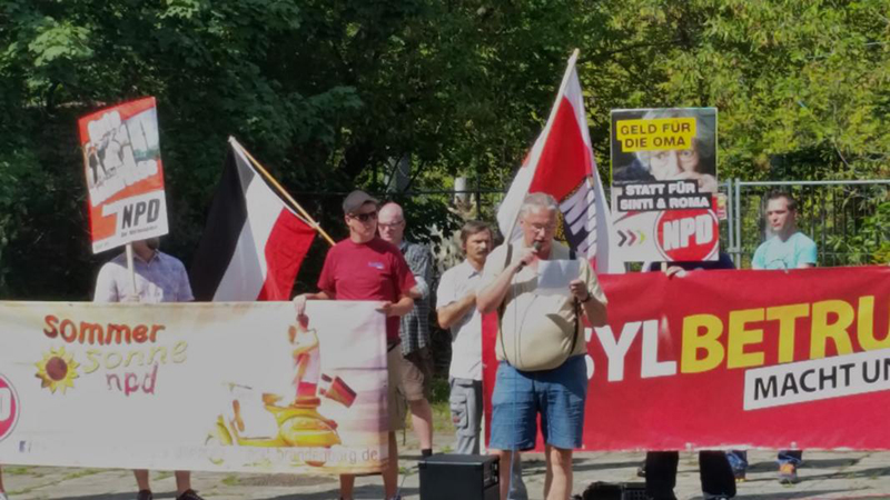 Jens Irgang hetzt gegen Geflüchtete in Falkenberg