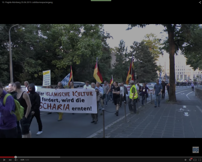 Pegida Nürnberg 25.06.2015