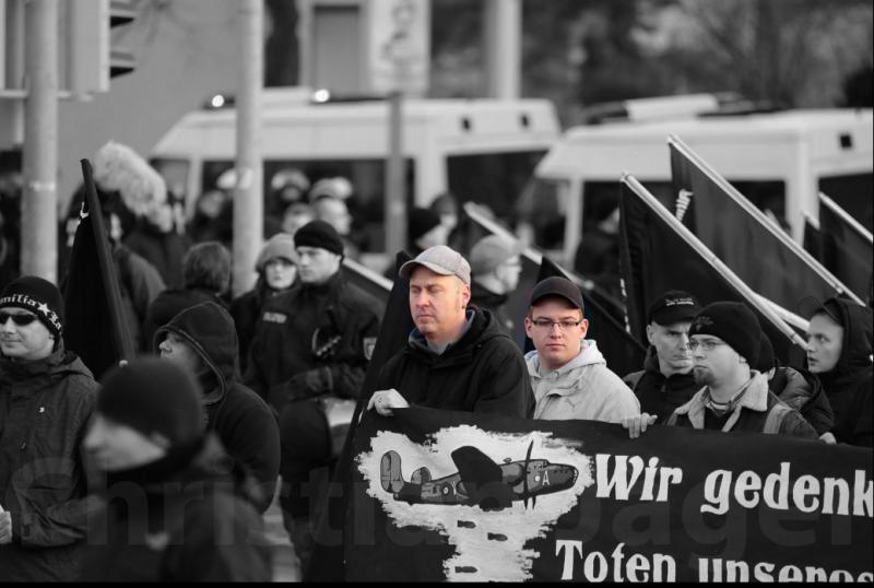 "Die Rechte"-Kreisvorsitzender Michael Berner und Sebastian Weigler.