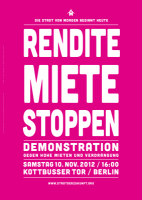 Kotti-Demo: Rendite Miete stoppen