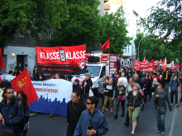 Alkohol sollte bei der Demo tabu sein … 