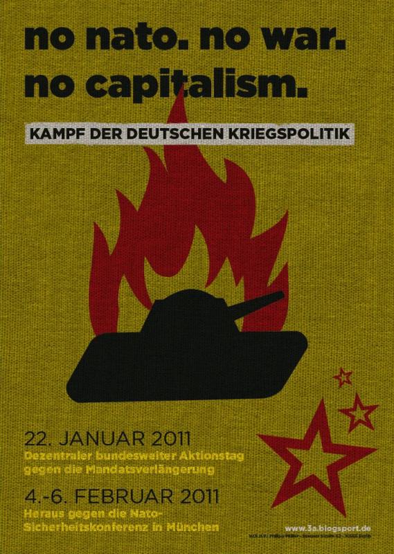 no nato, no war, no capitalism.