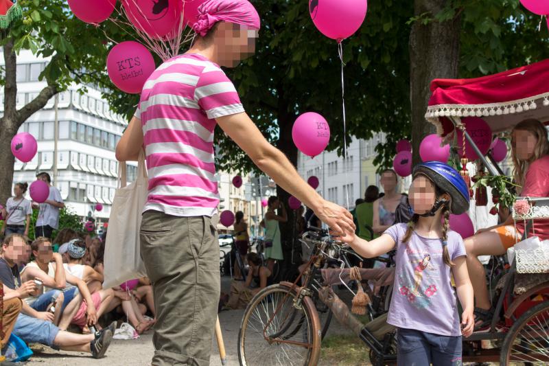 Ballonmann am Auftaktort