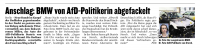 Berliner Kurier: »Anschlag: BMW von AfD-Politikerin abgefackelt« 27.10.2015