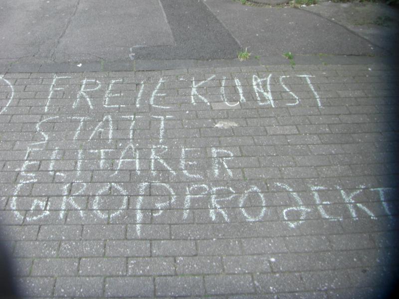 Freie Kunst statt elitärer Großprojekte