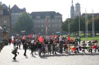 Masse auf dem Weg zu Blockaden