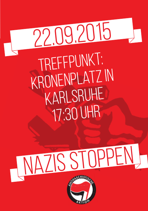 Flyer front Nazis stoppen